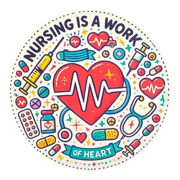 Nursing Ribbon Bundle w/ Sign | Nurse Wreath Kit | Red Blue Aqua DIY Home Decor - Picture 4 of 4